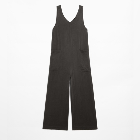 AND FOR GOOD Sleeveless One Piece Pants Romper With Pockets NWT Women’s Sz M - Picture 2 of 12